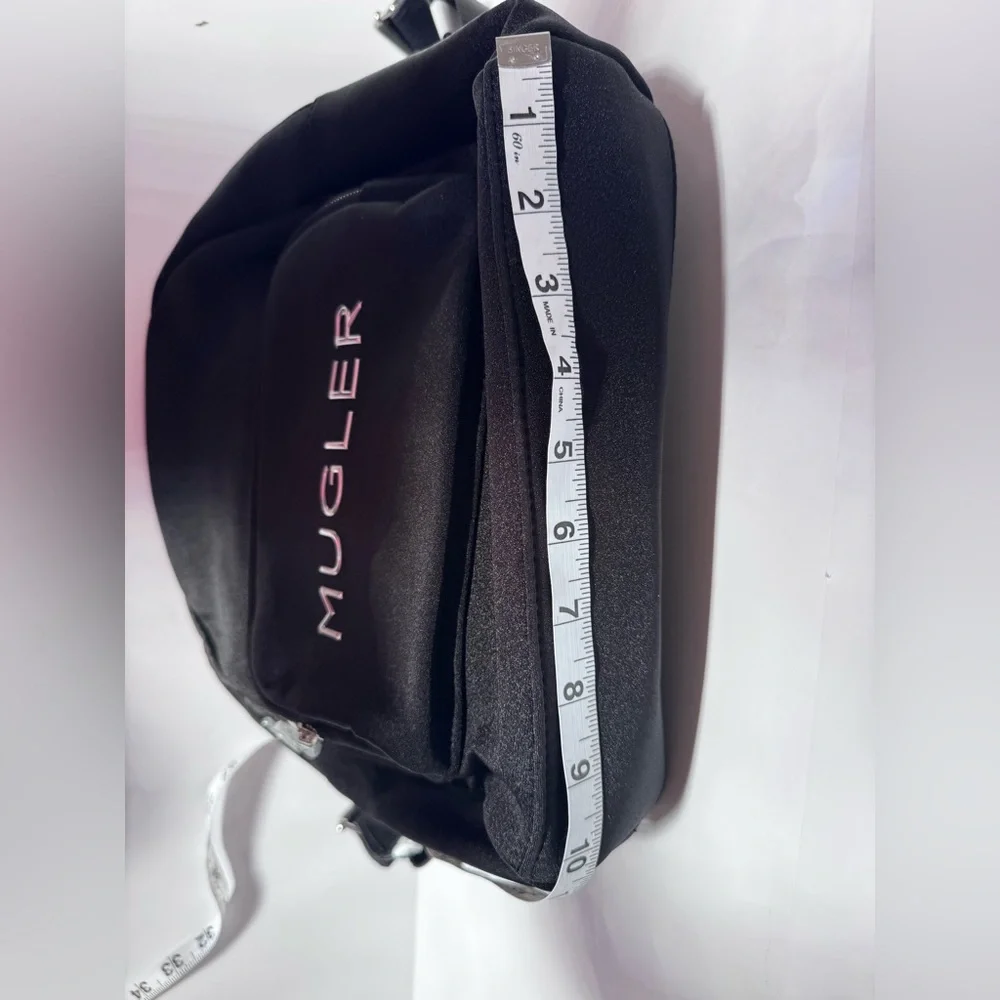 New Mugler Neoprene Backpack Black